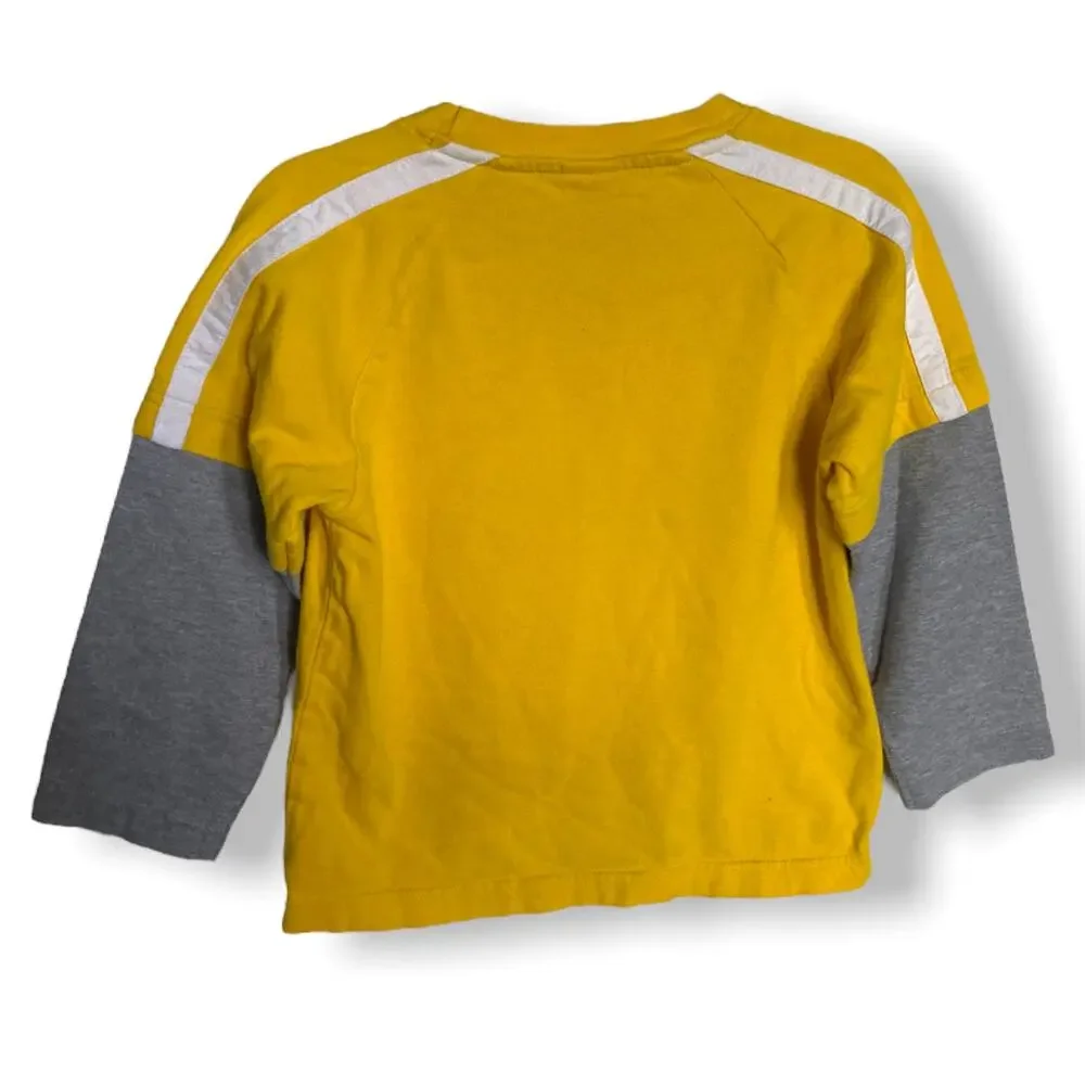 Gymboree Boys Shirt Size 4 Tractor Company Parts Yellow Green Tee Layered‎ Look